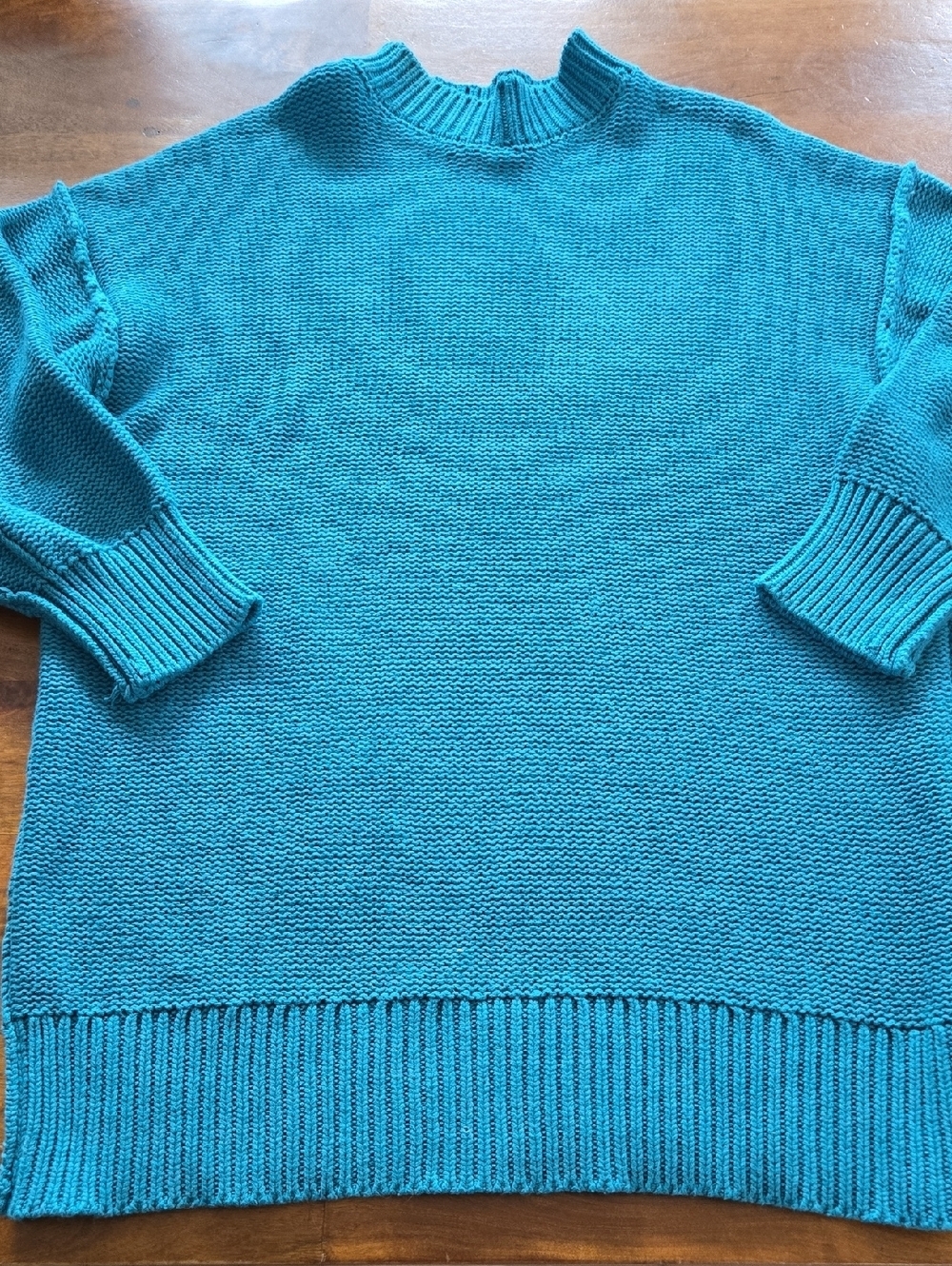 Vici Blue Oversized Mockneck Turtleneck Tunic Sweater Size Small